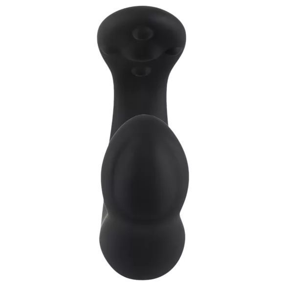 Rebel - vibrador prostático curvado - silicona negra