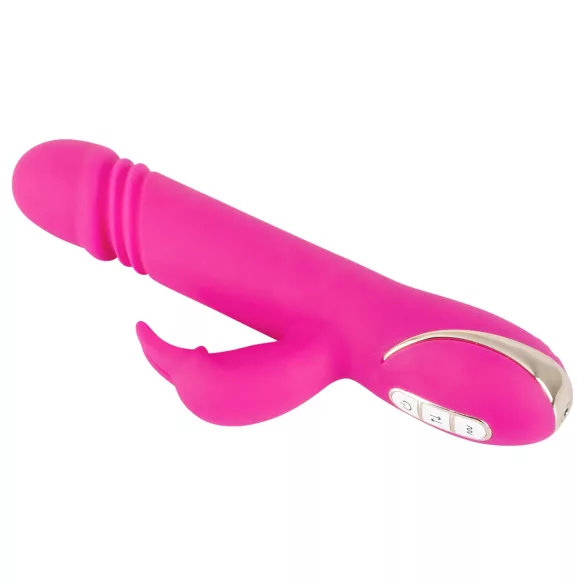 Vibe Couture - Consolador rabbit impulsor - estimulación dual - silicona rosa