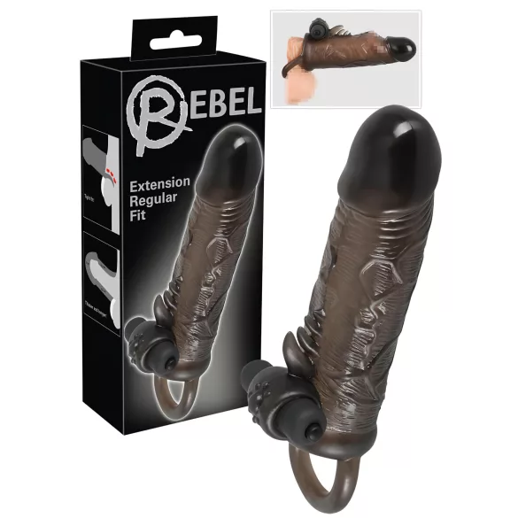 Rebel Regular - funda pene vibrador - silicona - 19 cm