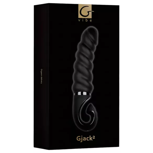Gvibe - Vibrador recargable impermeable de silicona - negro