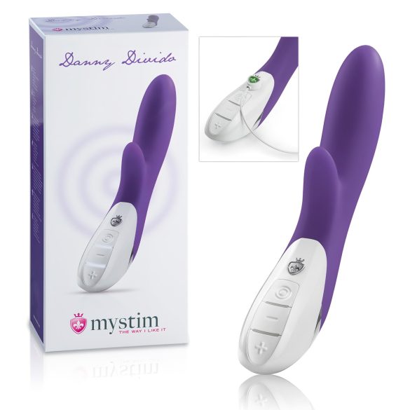 mystim Danny Divido - vibrador estimulador de clítoris - silicona lila