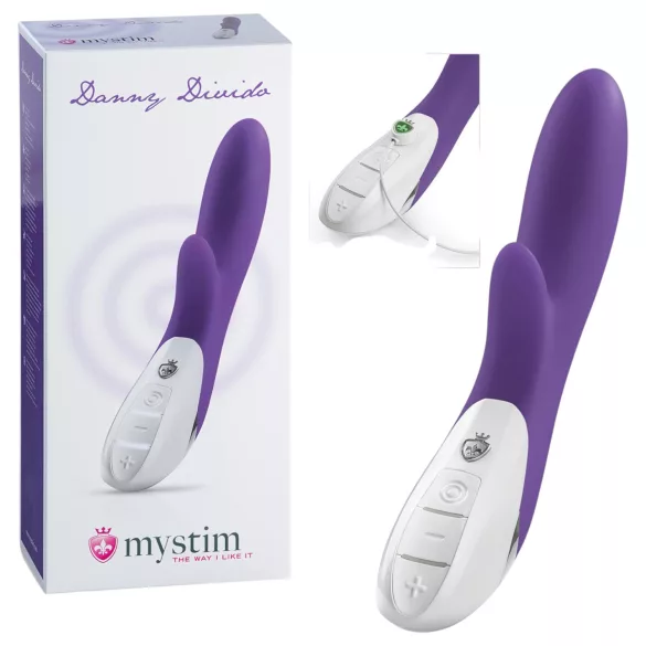 mystim Danny Divido - vibrador estimulador de clítoris - silicona lila