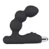 Rebel - vibrador prostático con bolas - silicona negra