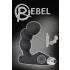Rebel - vibrador prostático con bolas - silicona negra