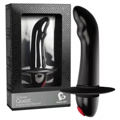   Quest - Vibrador prostático para principiantes - 10 ritmos - silicona negra