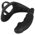 Black Velvets - vibrador anal con anillo para pene y testículos - silicona negra