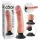 King Cock - Consolador realista con vibración y ventosa - 23 cm - color piel