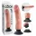 King Cock - Consolador realista con vibración y ventosa - 23 cm - color piel