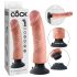 Vibrador con ventosa King Cock 23 cm - natural