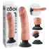 King Cock - Consolador realista con vibración y ventosa - 23 cm - color piel