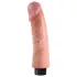 King Cock - Consolador realista con vibración y ventosa - 23 cm - color piel