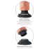 King Cock - Consolador realista vibrador con ventosa - 18 cm - color natural