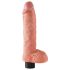 King Cock - Consolador realista con ventosa y vibración - 25 cm - color piel