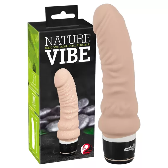 You2Toys - Vibrador realista con vibración - silicona color natural