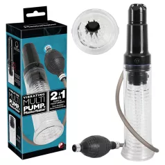   You2Toys - bomba de vacío y masturbador 2 en 1 - transparente