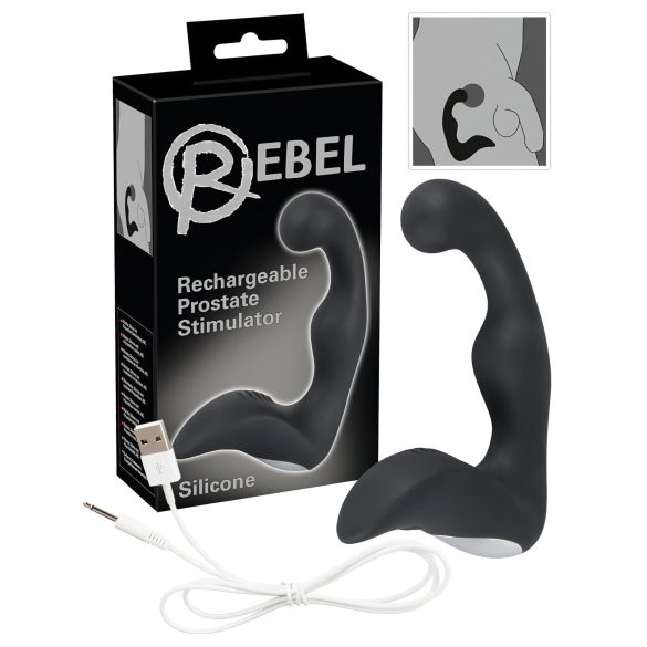 Rebel - Vibrador de Próstata Recargable (Negro)