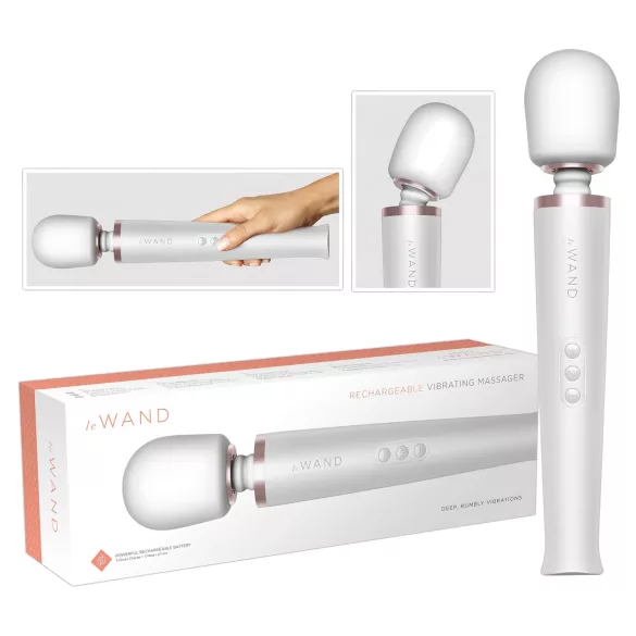 le Wand - vibrador masajeador recargable - blanco