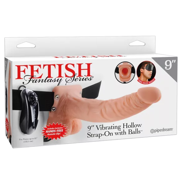 Fetish Strap-on 9 - arnés con consolador vibrador - color natural