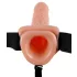 Fetish Strap-on - arnés con consolador vibrador 18 cm - color natural