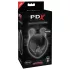 PDX Elite - masturbador pene con vibración - silicona negra