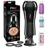 PDX Cock Compressor - masturbador masculino succión y vibración - silicona negra