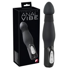 You2Toys - Vibrador anal empujador - silicona negra