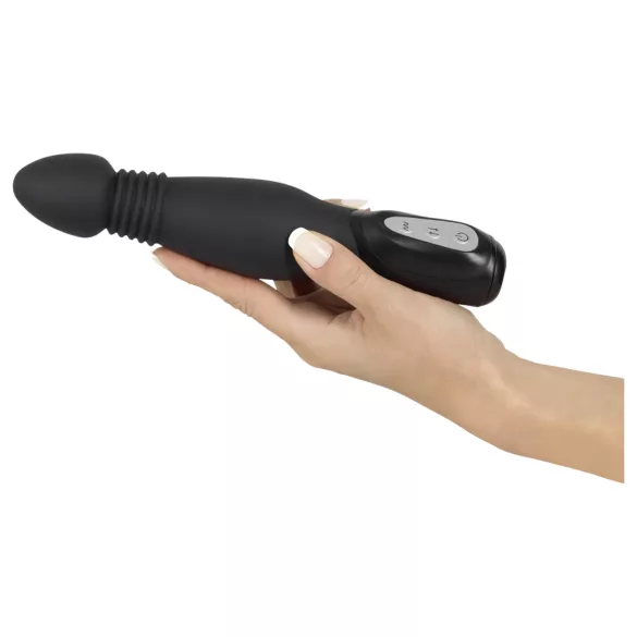 You2Toys - Vibrador anal empujador - silicona negra
