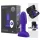 b-Vibe Rimming - Vibrador anal con perlitas giratorias (lila)