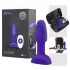 b-Vibe Rimming - Vibrador anal con perlitas giratorias (lila)