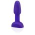 b-Vibe Rimming - Vibrador anal lila con perlas giratorias