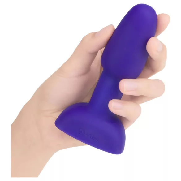 b-Vibe Rimming - Vibrador anal con perlitas giratorias (lila)