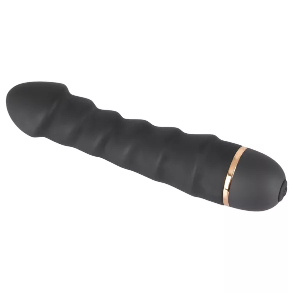 You2Toys - Vibrador flexible con texturas - silicona negra