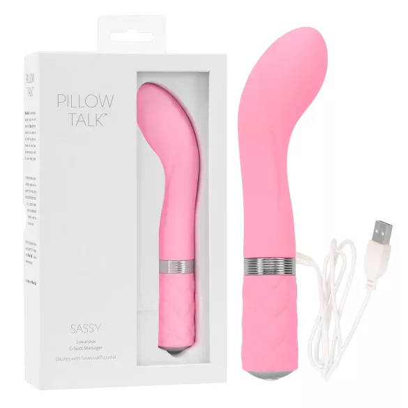 Pillow Talk Sassy - vibrador punto G recargable (rosa)