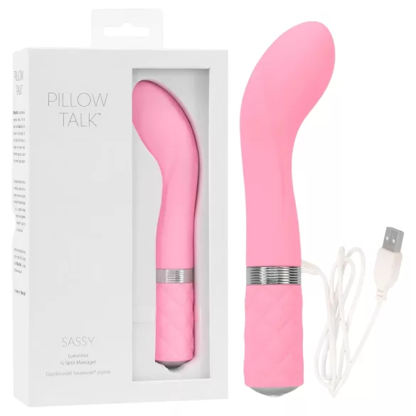 Pillow Talk Sassy - vibrador punto G recargable (rosa)