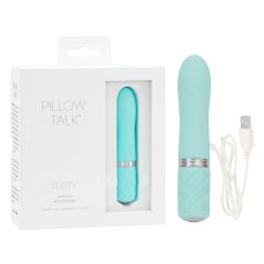   Pillow Talk Flirty - vibrador recargable tipo bala - silicona turquesa