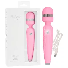   Pillow Talk Cheeky Wand - vibrador masajeador recargable (rosa)