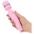 Pillow Talk Cheeky Wand - vibrador masajeador recargable (rosa)