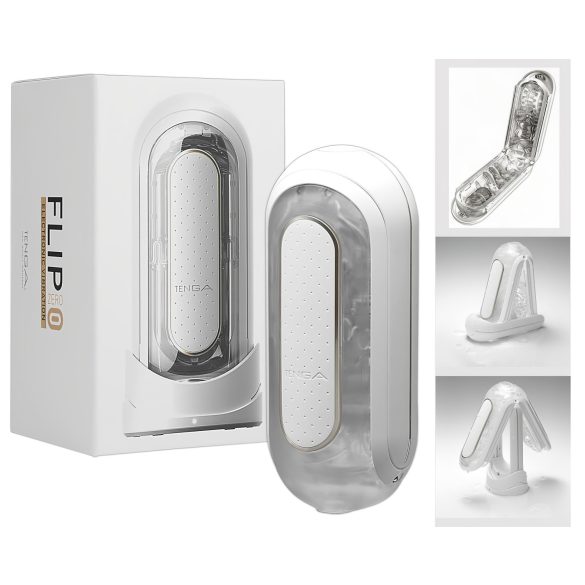 TENGA Flip Zero - masturbador vibrante (blanco)