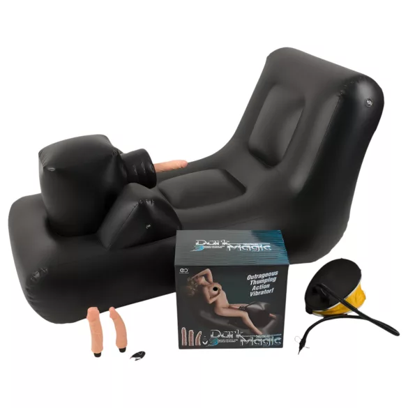 Dark Magic - máquina de placer con cama (negro)