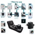 Dark Magic - máquina de placer con cama (negro)