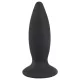 Black Velvets - vibrador anal recargable para principiantes - pequeño negro