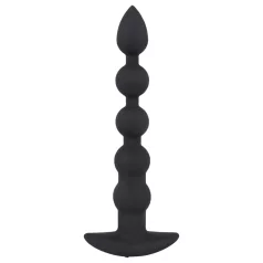   Black Velvets - vibrador anal recargable 5 bolas silicona negro