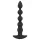 Black Velvets - vibrador anal recargable 5 bolas silicona negro