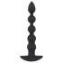 Black Velvets - vibrador anal recargable 5 bolas silicona negro