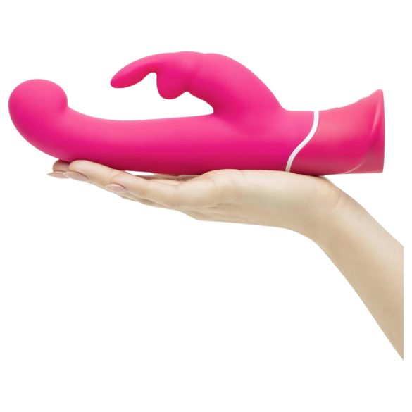 Happyrabbit - Vibrador punto G y clítoris - resistente al agua - silicona rosa
