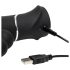 Happyrabbit Triple - Vibrador recargable triple para clítoris y anal (negro)