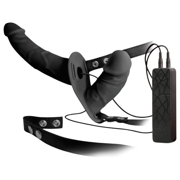 Doble Impulso - Vibrador Doble Ajustable (Negro)