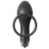 Analfantasy - Vibrador Anal de Dedo con Anillo para Pene (Negro)