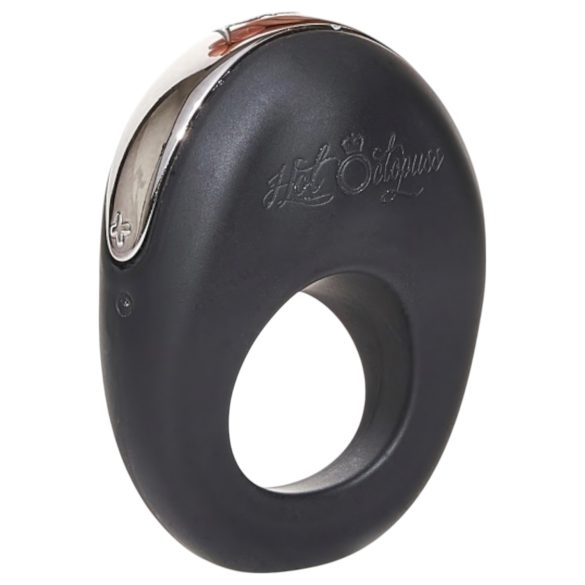 Hot Octopuss Atom - anillo vibrador recargable para pene (negro)