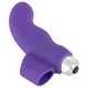 SMILE - vibrador de dedo - forma ondulada - silicona lila